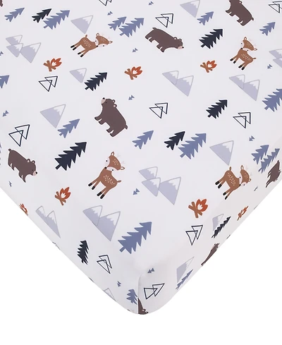 Little Love by NoJo National Park Forest Friends Fitted Sheet, Crib