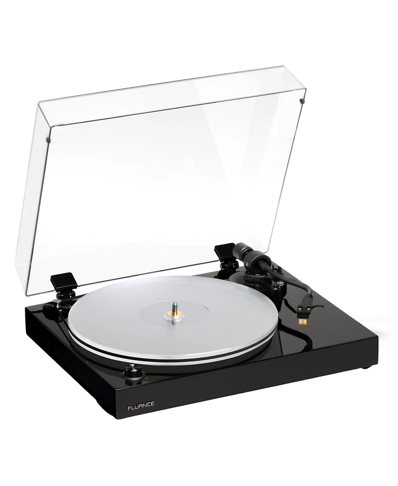 Fluance RT85N Reference High Fidelity Vinyl Turntable (Piano Black), PA10 Phono Preamp and Ai81 Powered Floorstanding Speakers (Black Ash), Nagaoka Mp