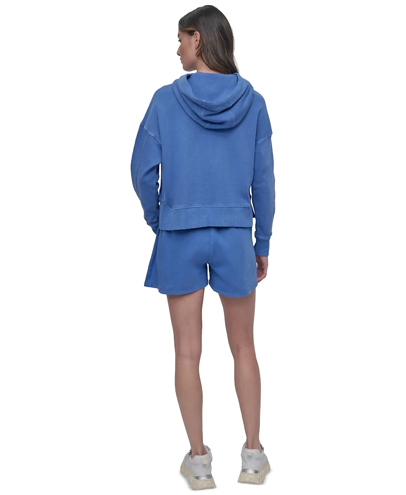 Dkny Sport Women's Cotton Embroidered Logo Pullover Hoodie