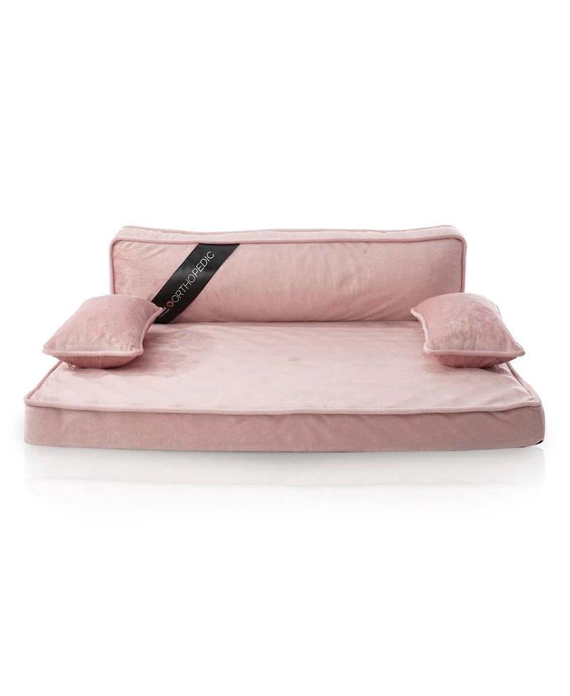 Precious Tails Orthopedic Pet Bed, Stylish Beds for Cats and Dogs, Modern Sofa Couch for Small-Medium Dog