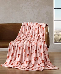 Wrangler Steer Head Ultra Soft Plush Fleece Blanket