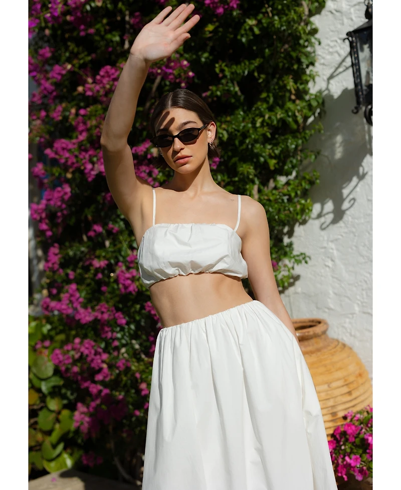 French Connection Women's Nomi Cotton Crop Top