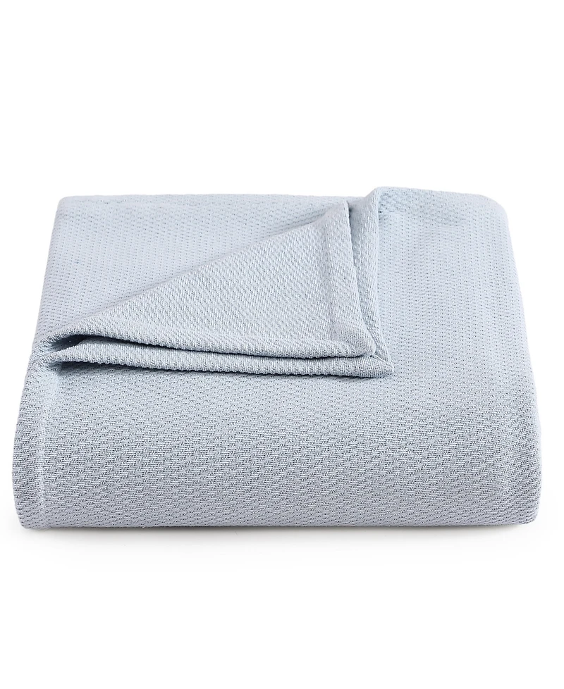 Tommy Hilfiger Pique Solid Cotton Blanket