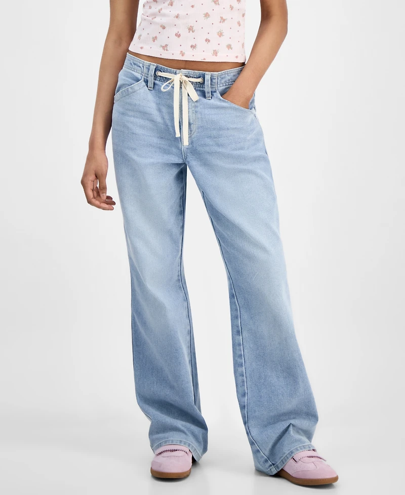 Celebrity Pink Juniors' Drawstring Bootcut Jeans