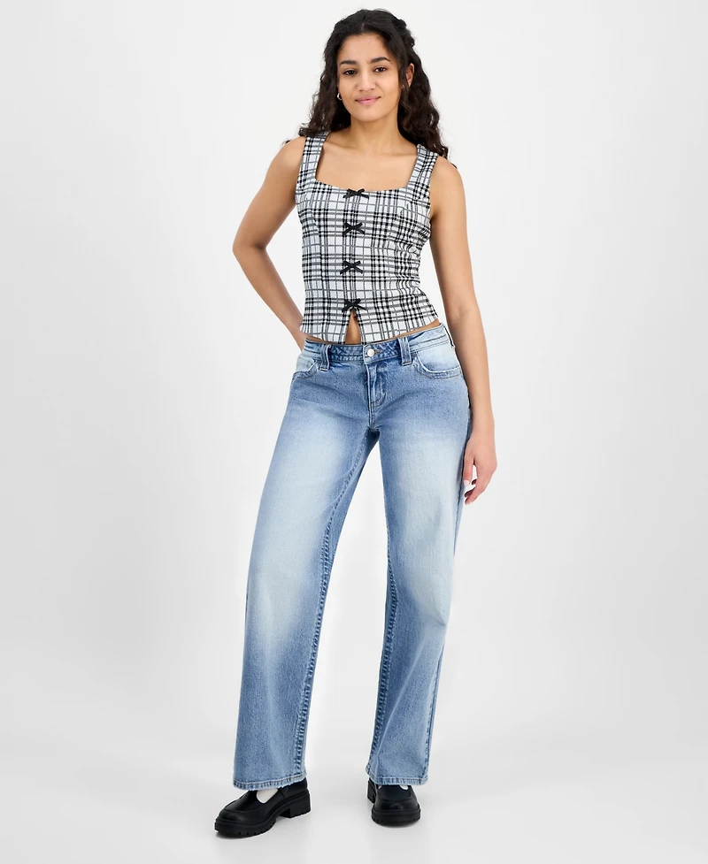 Celebrity Pink Juniors' Low-Rise Baggy Jeans