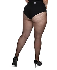 MeMoi Plus Curvy Fishnet Tights Mm-2370