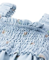 Levi's Baby Girls Babydoll Smocked Floral-Print Dress