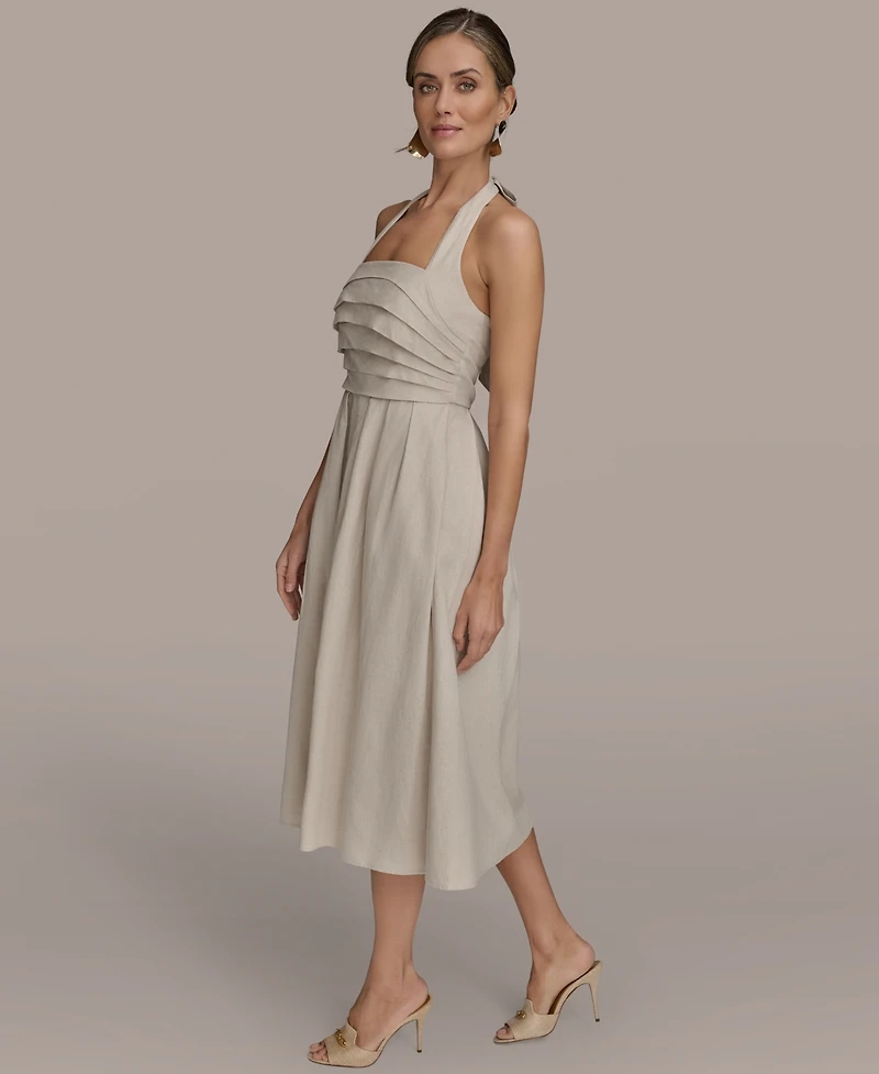 Donna Karan New York Women's Tie-Back Midi Dress