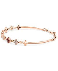 Lali Jewels Ruby (1/2 ct. t.w.) & Diamond (1/3 ct. t.w.) Bangle Bracelet in 14k Rose Gold