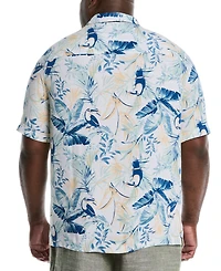 Cubavera Men's Big & Tall Classic-Fit Toucan-Print Button-Down Shirt