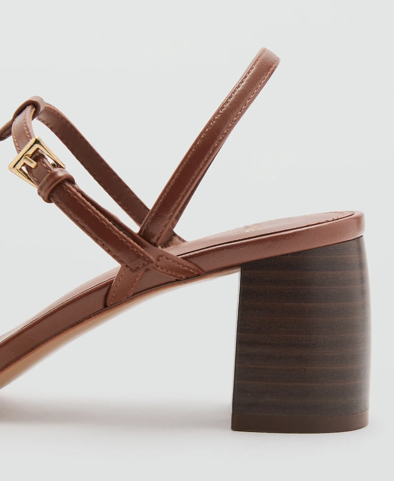 Mango Women's Straps Heel Sandals