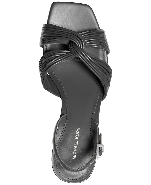 Shop Michael Kors Women's Alessia Kitten-Heel Sandals at Beverly