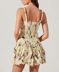 Astr the Label Women's Keyla Bubble-Hem Minidress