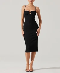 Astr the Label Women's Jaida Sweetheart Midi Dress