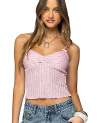 Edikted Women's Aryah Ruffled Tank Top