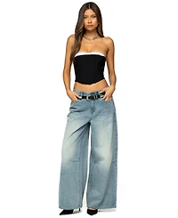 Edikted Women's Ryla Contrast Layered Mesh Corset