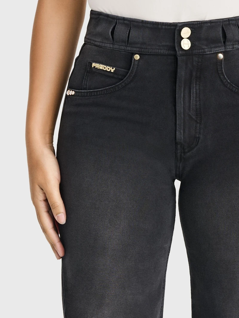 Freddy Women's High-Rise Shaping Wide Leg Jeans