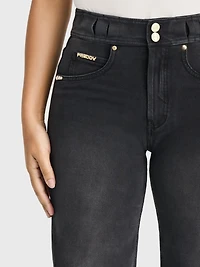 Freddy Women's High-Rise Shaping Wide Leg Jeans