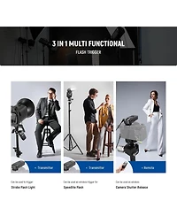 Neewer Fc-16 2.4G Wireless Camera Shutter Studio Flash Trigger with Two Receivers, Compatible with Canon Rebel T3 Xs T4i T3i T2i Xsi Eos 1100D Mark Iv