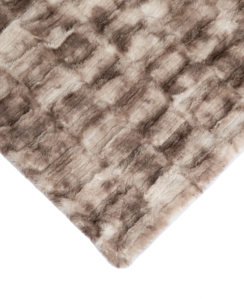 Cheer Collection Luxuriously Soft Faux Fur Design Blanket