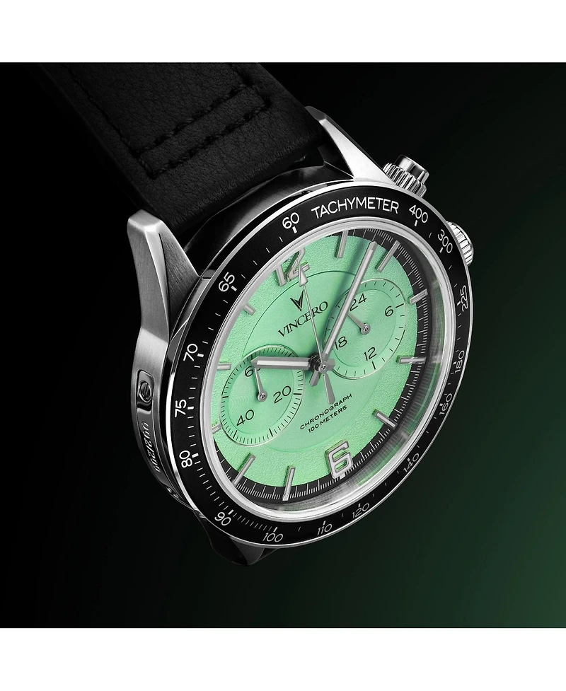 Vincero Men's Apex Prism Limited Edition Mint Chronograph Watch 42mm