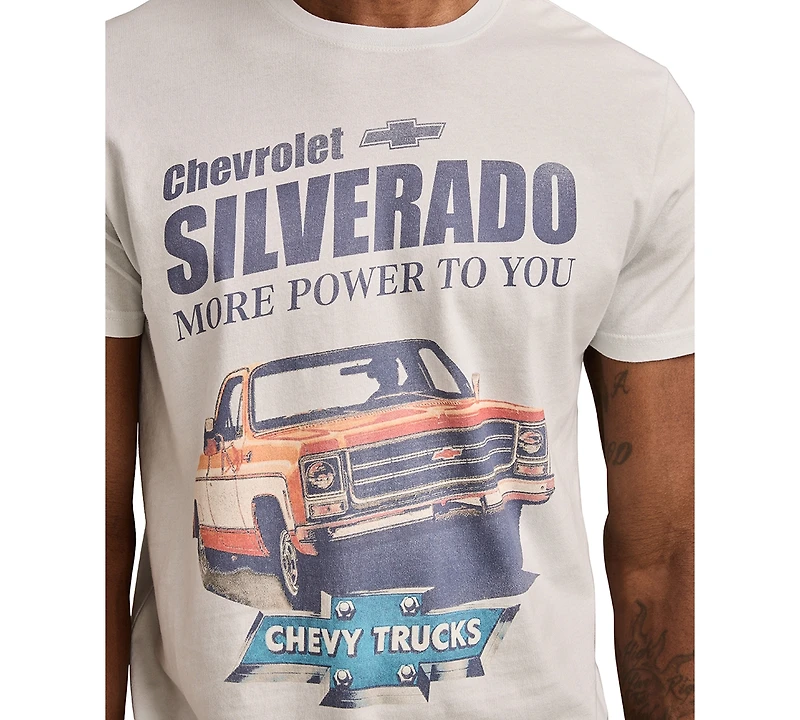 Lucky Brand Men's Chevy Silverado Short Sleeve Crewneck Graphic T-Shirt