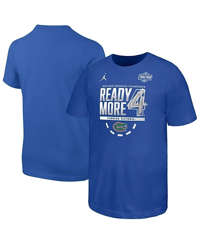 Nike Big Boys and Girls Royal Florida Gators 2025 Ncaa Men's Basketball Tournament March Madness Final Four Locker Room T-Shirt