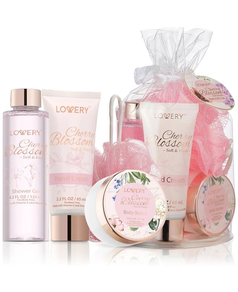 Lovery 5-Pc. Cherry Blossom Bath Gift Set