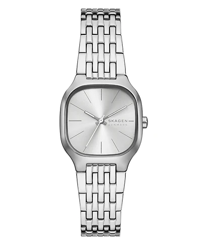 Skagen Women's Mellem Lille Quartz Three-Hand Silver Stainless Steel Watch, 28mm