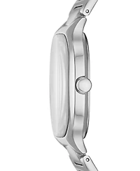 Skagen Men's Mellem Quartz Three-Hand Silver Stainless Steel Watch, 40mm