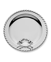 Certified International Silver Plated Crab Round Platter