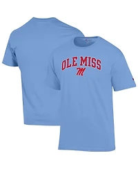Champion Men's Powder Blue Ole Miss Rebels Arch Over Logo T-Shirt