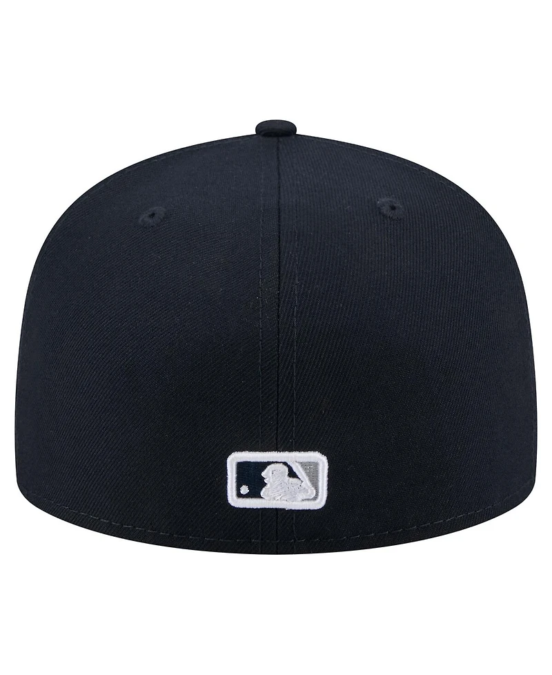 New Era Men's Navy York Yankees Yarn Stitch 59FIFTY Fitted Hat