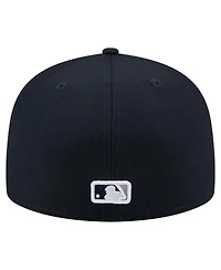 New Era Men's Navy York Yankees Yarn Stitch 59FIFTY Fitted Hat