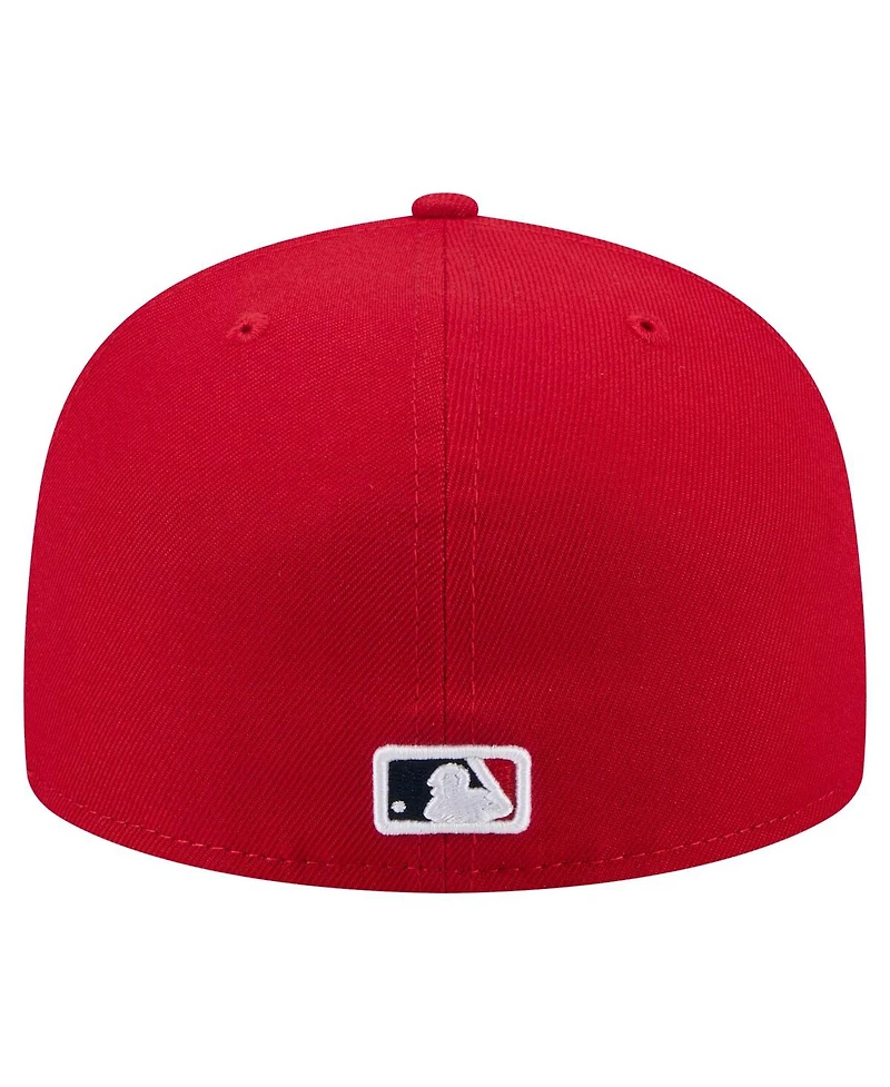New Era Men's Red St. Louis Cardinals Yarn Stitch 59FIFTY Fitted Hat