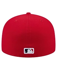 New Era Men's Red St. Louis Cardinals Yarn Stitch 59FIFTY Fitted Hat