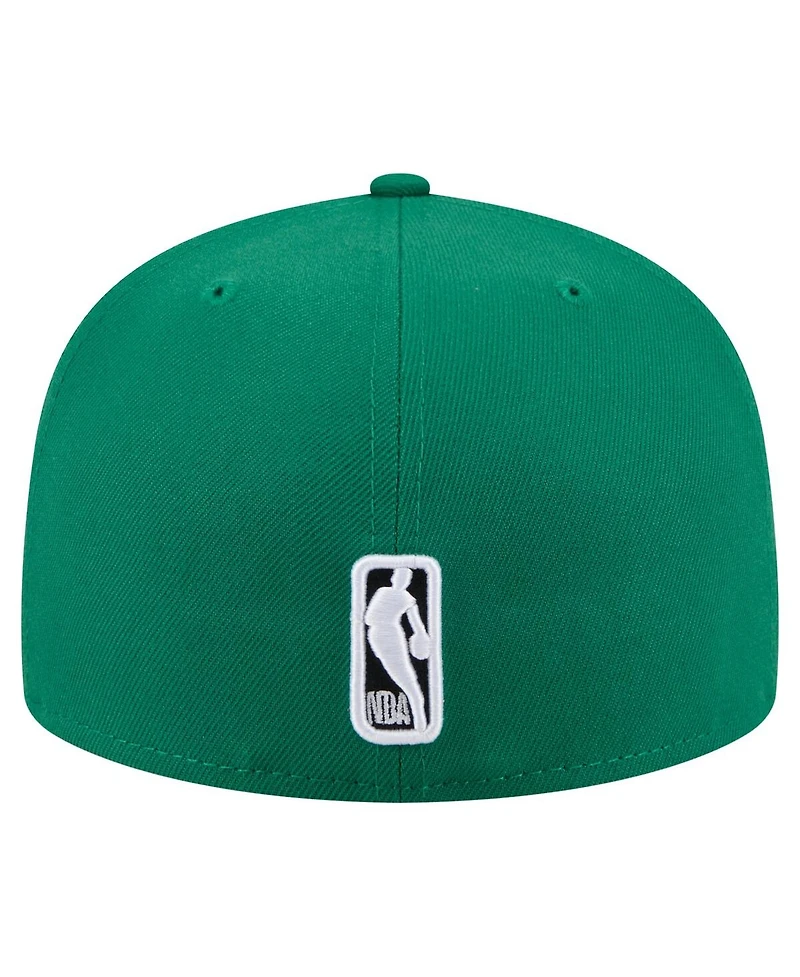 New Era Men's Kelly Green Boston Celtics State Stitch 59FIFTY Fitted Hat