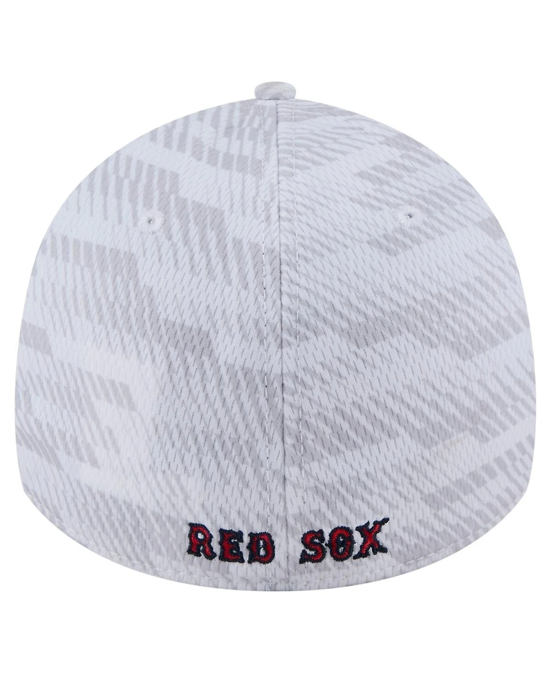 New Era Men's White Boston Red Sox Graded 39THIRTY Stretch Fit Hat