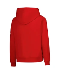 Outerstuff Big Boys and Girls Red Detroit Wings Authentic Pro Wordmark Fleece Pullover Hoodie