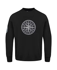 Pro Standard Men's Black Seattle Mariners Paint The City Dropped Shoulder Pullover Sweatshirt