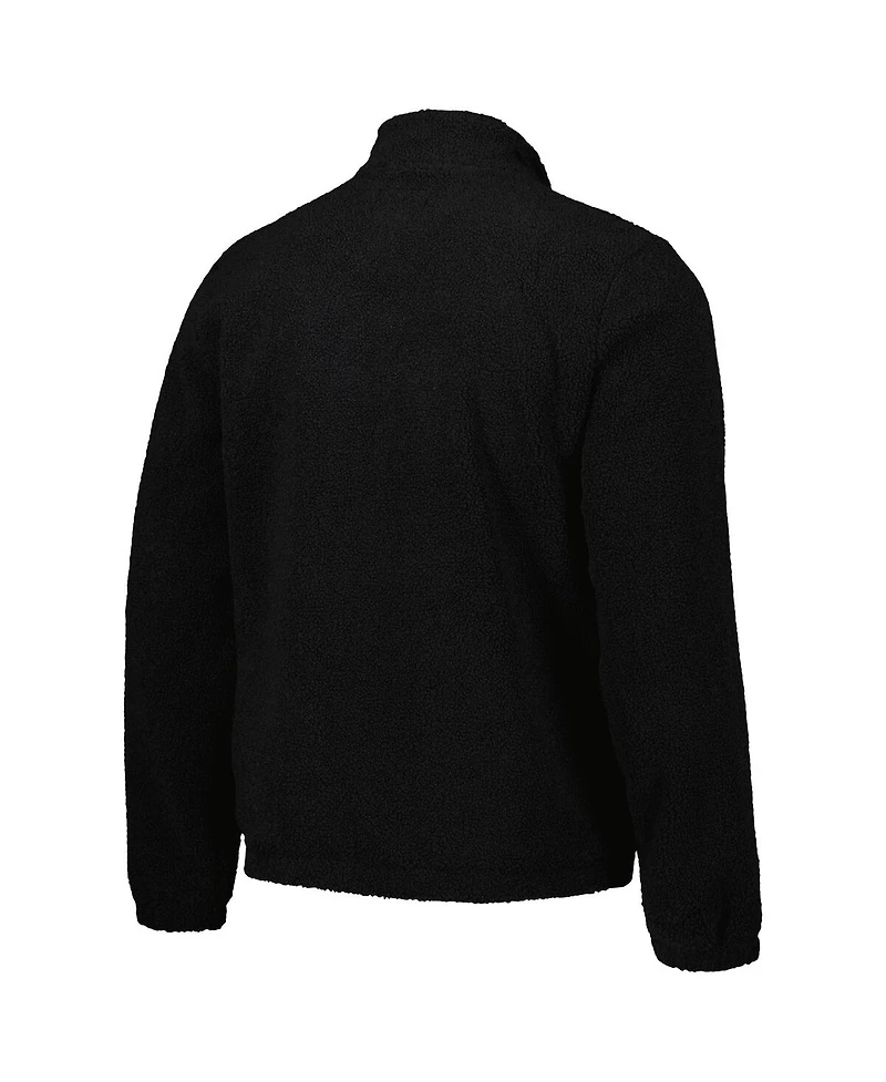 G-iii Sports by Carl Banks Men's Black Nebraska Huskers Pinch Runner Half-Zip Top