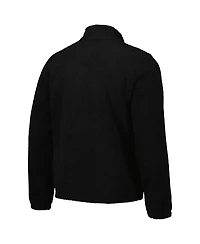 G-iii Sports by Carl Banks Men's Black Nebraska Huskers Pinch Runner Half-Zip Top