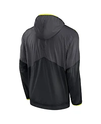 Nike Men's Anthracite Cleveland Browns Volt Hoodie Half-Zip Jacket