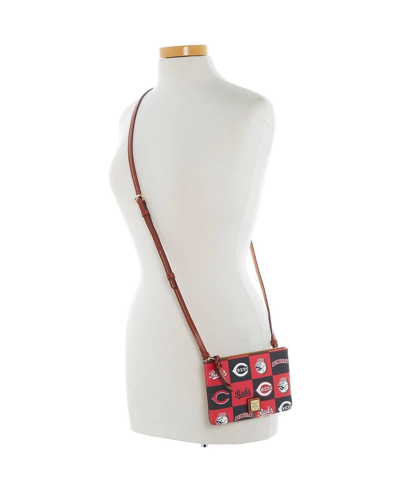 Dooney & Bourke Cincinnati Reds Top Zip Crossbody Purse