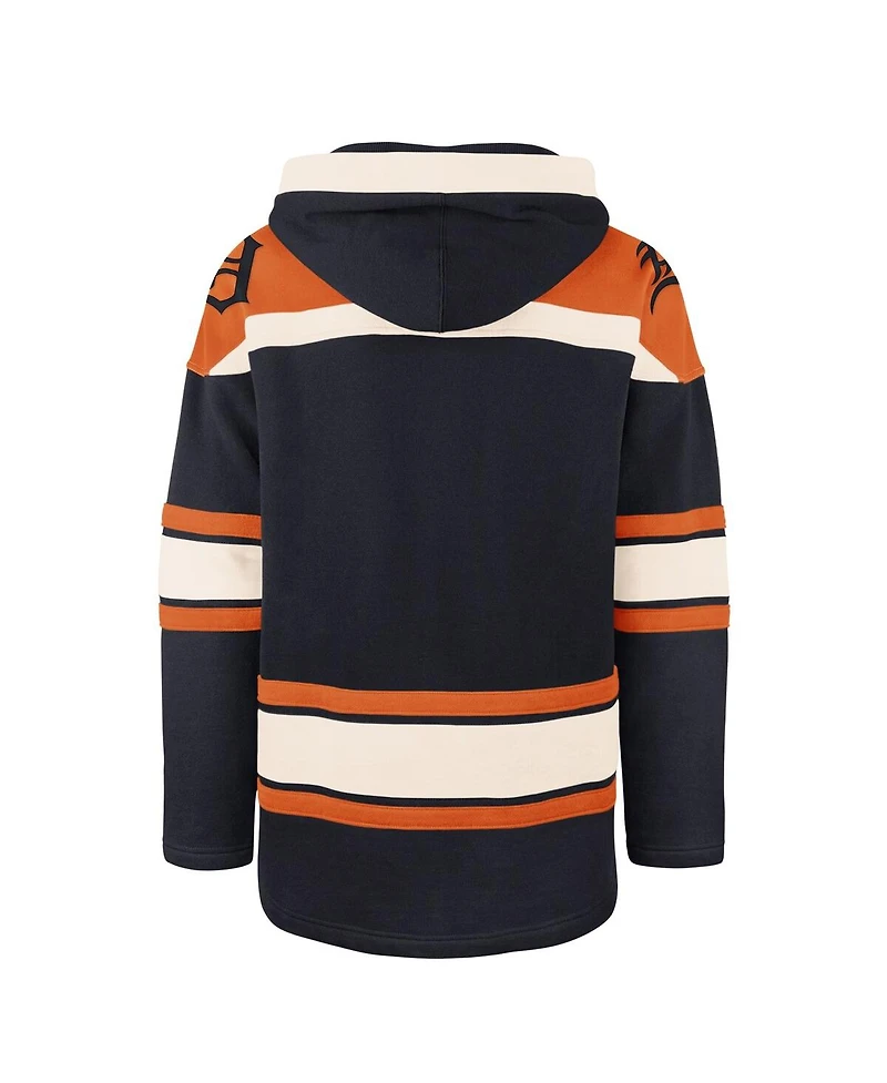 '47 Brand Men's Navy Detroit Tigers Superior Lacer Pullover Hoodie