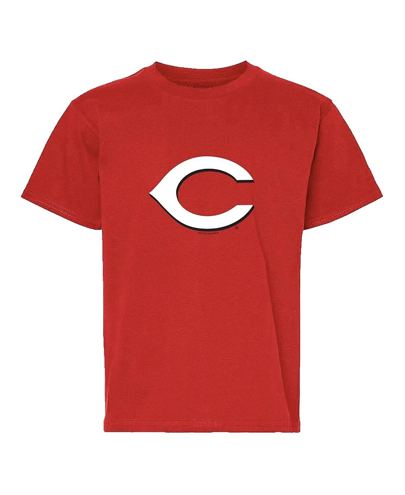 Soft as a Grape Big Boys and Girls Red/Gray Cincinnati Reds T-Shirt, Set of 2