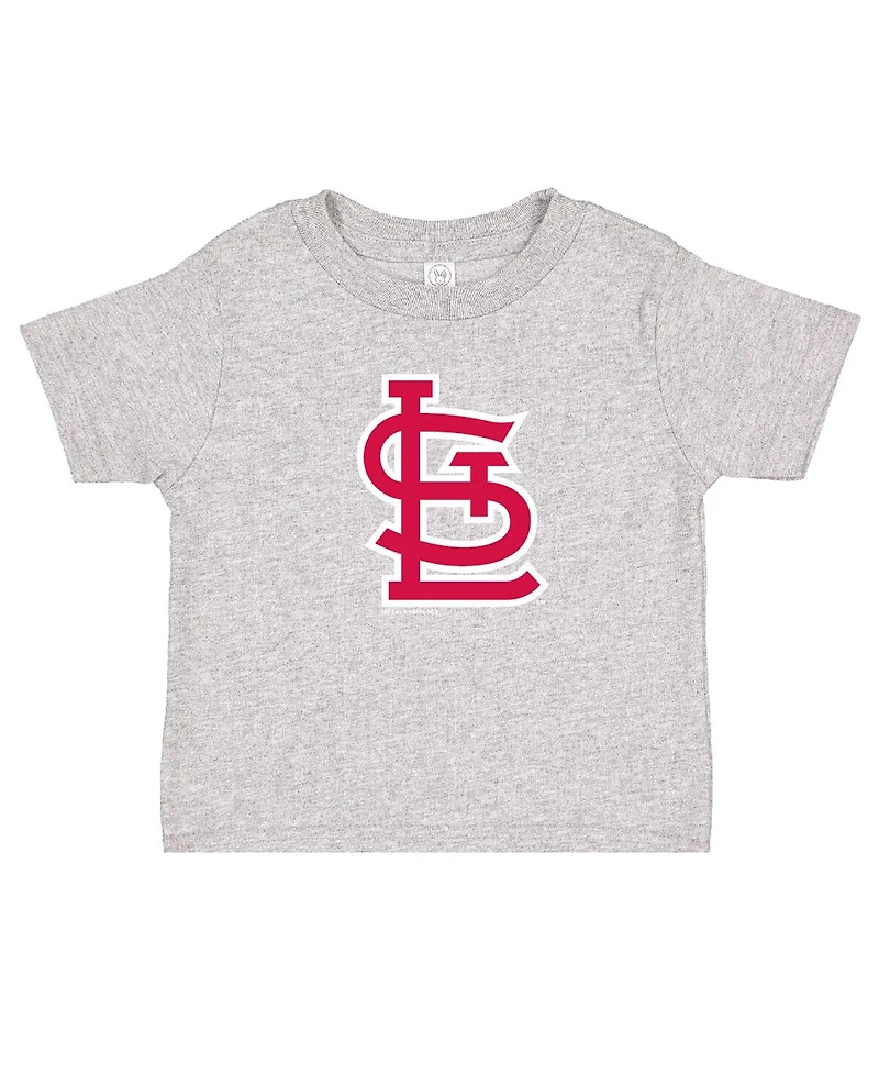 Soft as a Grape Toddler Red/Heather Gray St. Louis Cardinals Cooperstown Collection T-Shirt, Set of 2