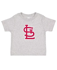 Soft as a Grape Toddler Red/Heather Gray St. Louis Cardinals Cooperstown Collection T-Shirt, Set of 2