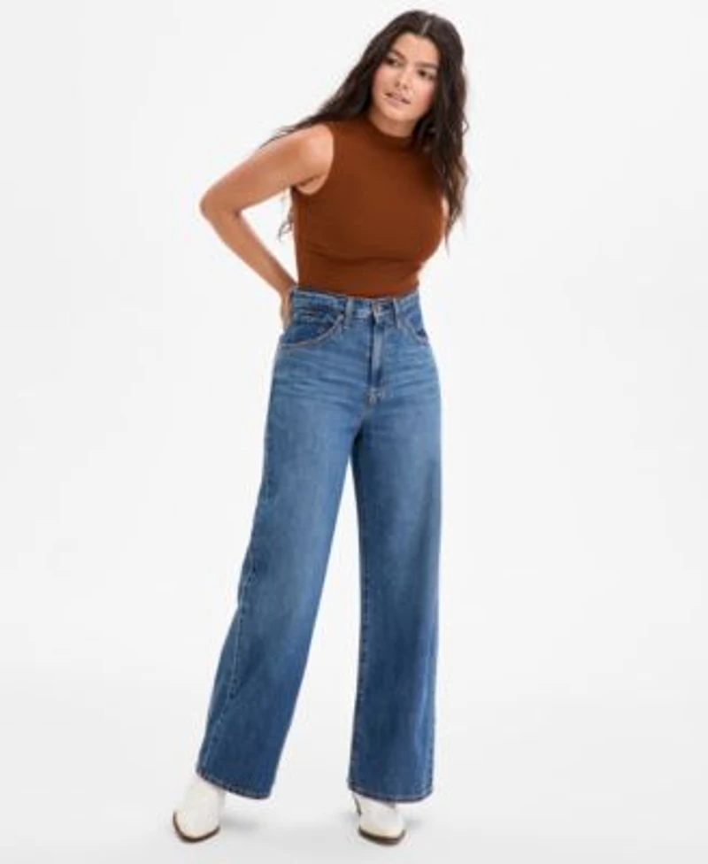 Levis Womens Cinch Waist Lightweight Baggy Jeans