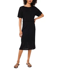 Vince Camuto Women's Pull-On Side-Slit Midi Skirt